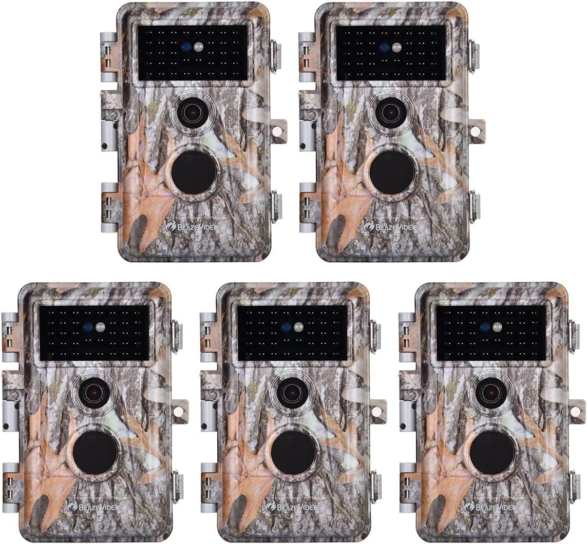 BLAZEVIDEO 5-Pack 32MP Game Camera: Night Vision