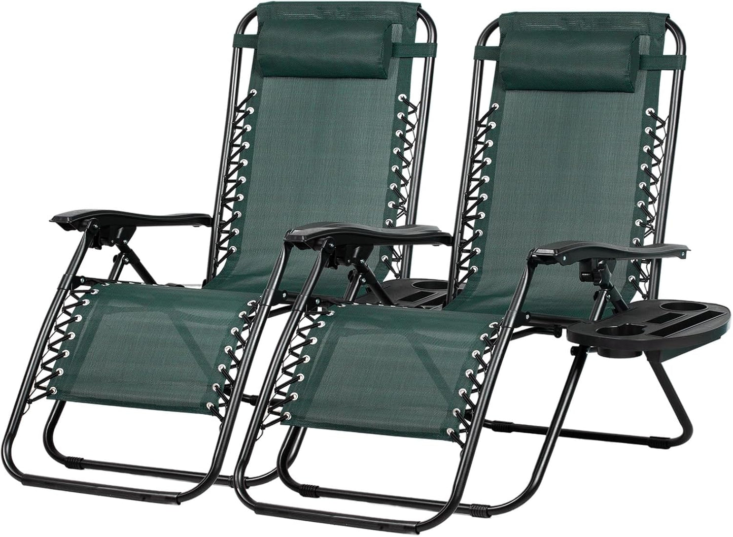 Nazhura Set of 2 Adjustable Zero Gravity Lounge Chairs