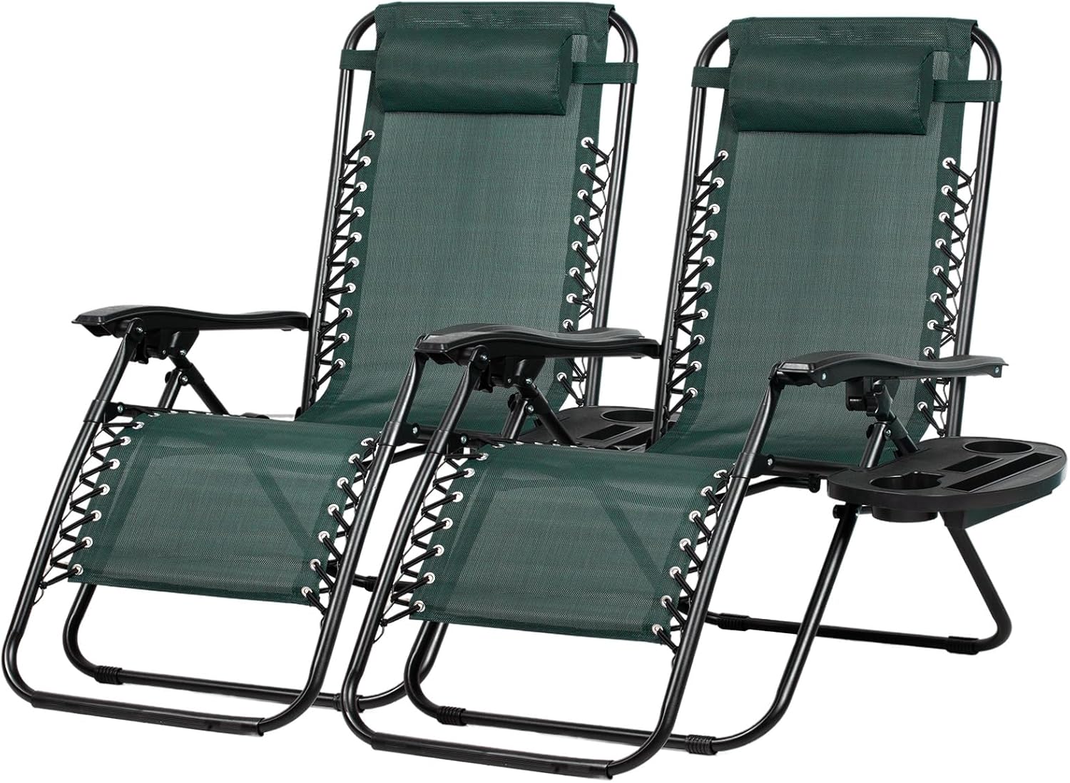 Nazhura Set of 2 Adjustable Zero Gravity Lounge Chairs