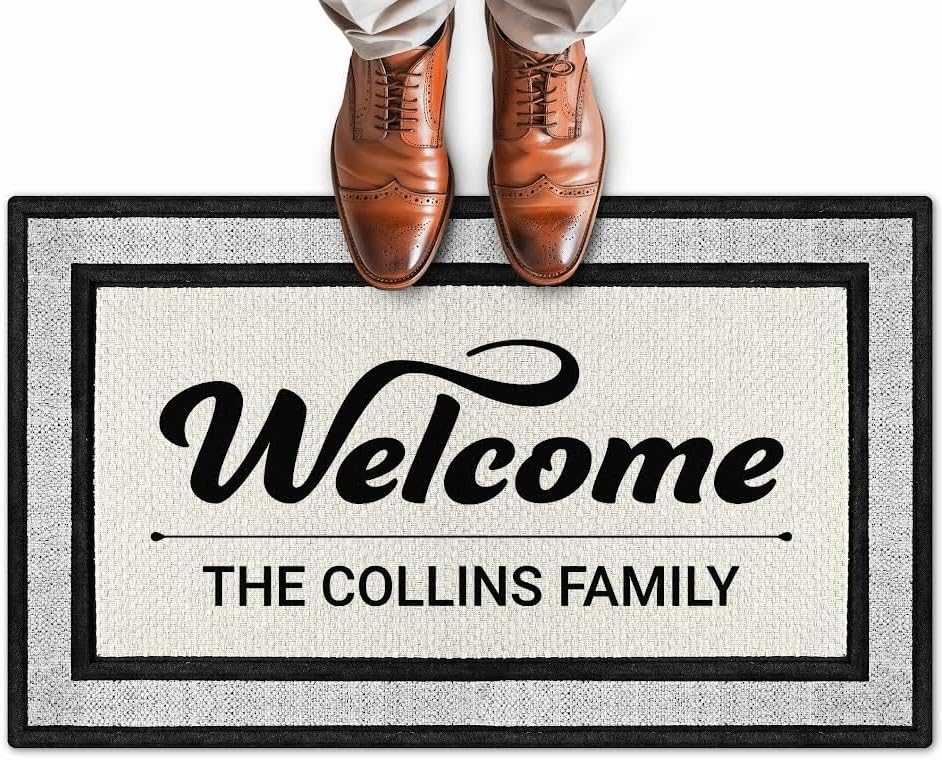 Personalized Doormat with Custom Design for Home Entryway