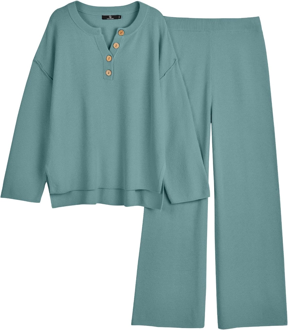 LILLUSORY Women's Cozy Knit Lounge Sets for Effortless Style