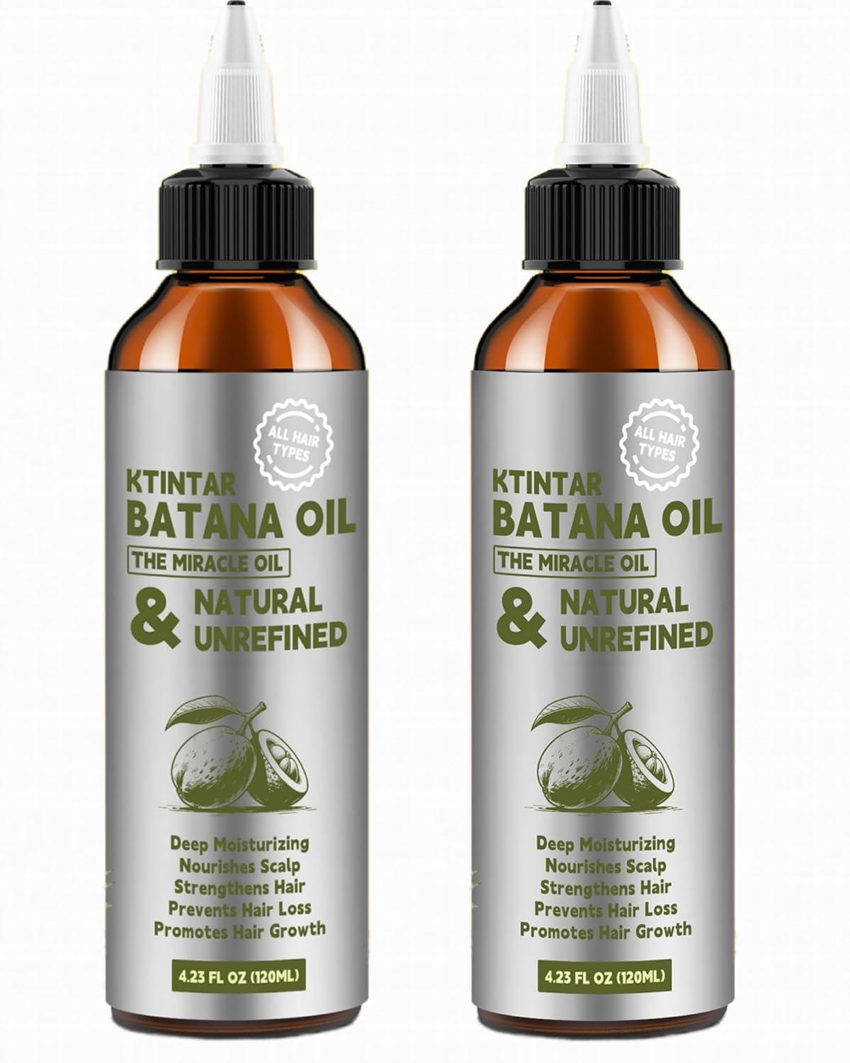 100% Natural Raw Batana Oil for Thicker Stronger Hair Growth