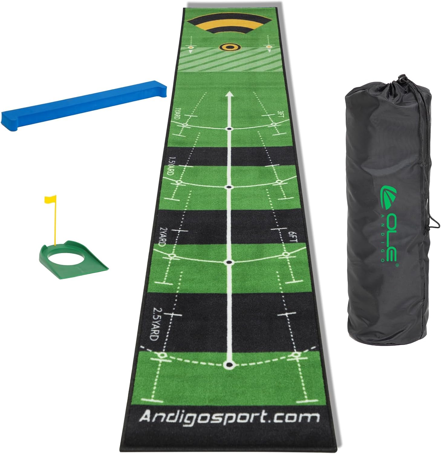 10ft Golf Putting Green Mat - Improve Speed & Accuracy
