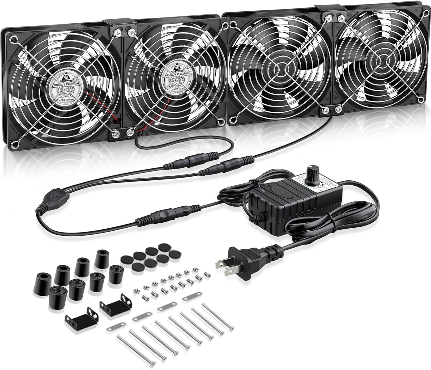 GDSTIME Big Airflow 4X 120mm Fans for Cooling and Ventilation