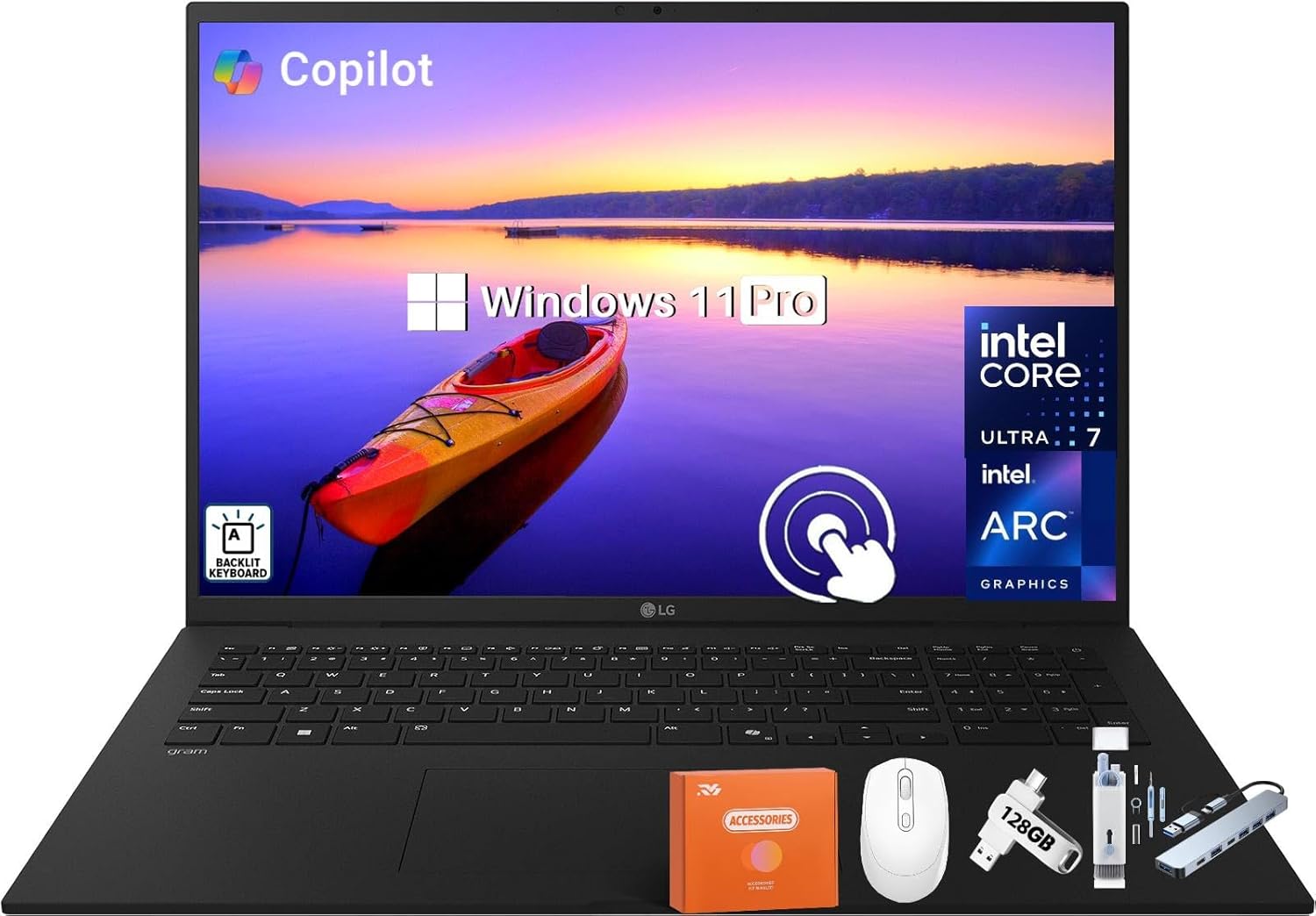 LG Gram 17 Touchscreen Laptop with Intel Ultra 7 Processor