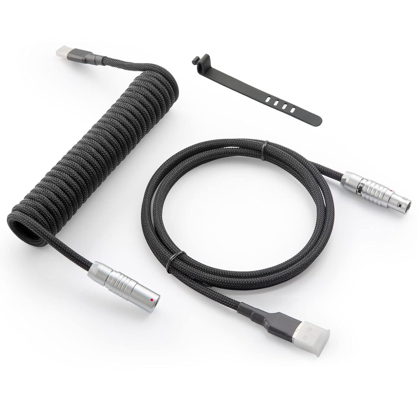 GUNMJO Pro Custom Coiled USB C Cable for Gaming Keyboards