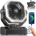 Orteen Portable Fan: 60Hrs Battery, Remote, 4 Speeds