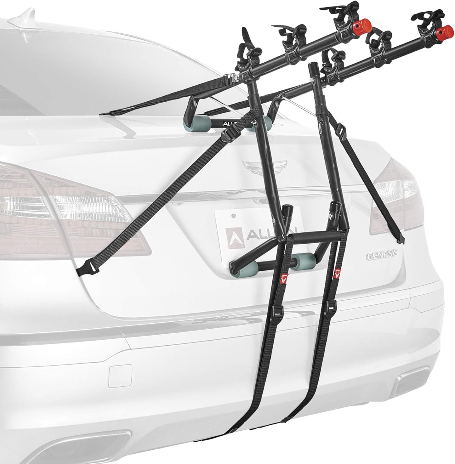 Allen Sports Deluxe Trunk Mount 3-Bike Carrier for Easy Transport