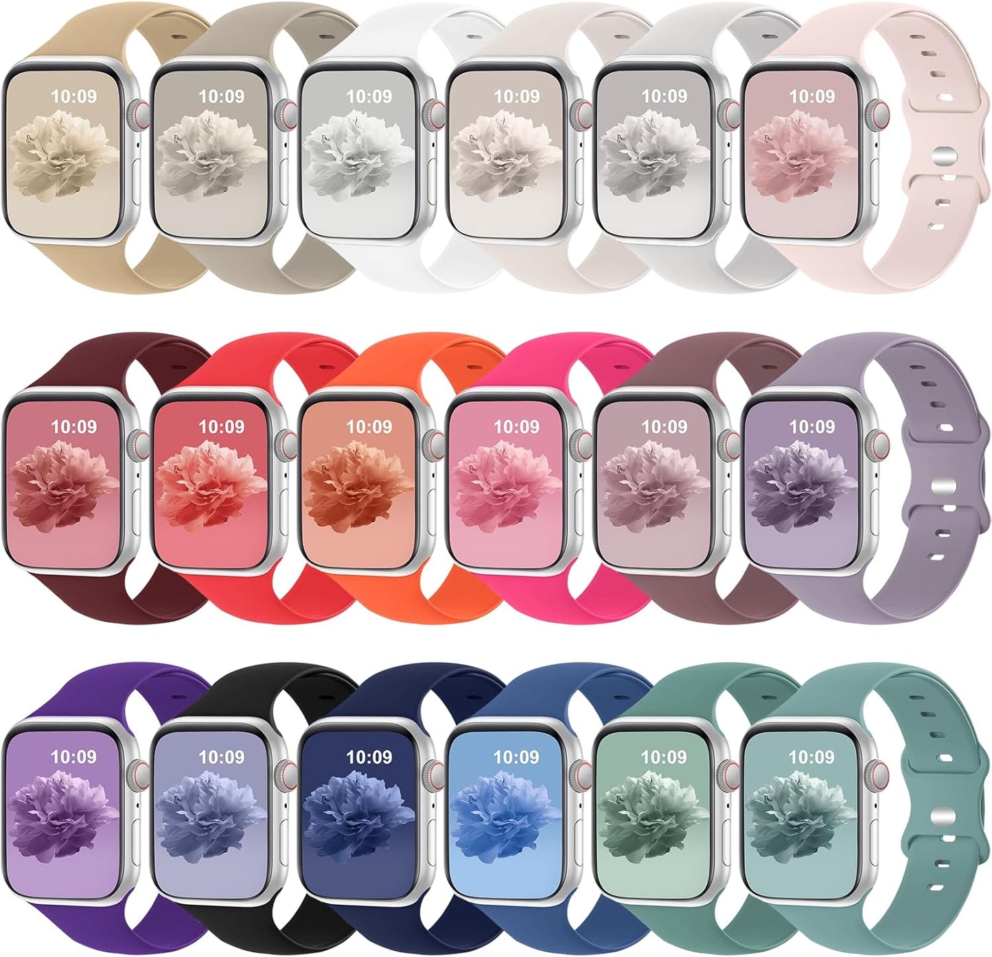 Breathable Silicone Bands for Apple Watch - Enhanced Comfort!