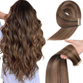 Tape in Hair Extensions Human Hair 16in - Invisible Seamless Length