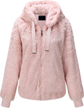 Bellivera Faux Fur Coat Shearling Hooded Jacket - Cozy Winter Layer