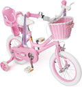 KORIMEFA Kids Bike with Training Wheels for Girls Ages 2-7