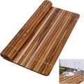 Over Sink Dish Drying Rack 17.8 in x 16.1 in - Teak Wood Roll Up