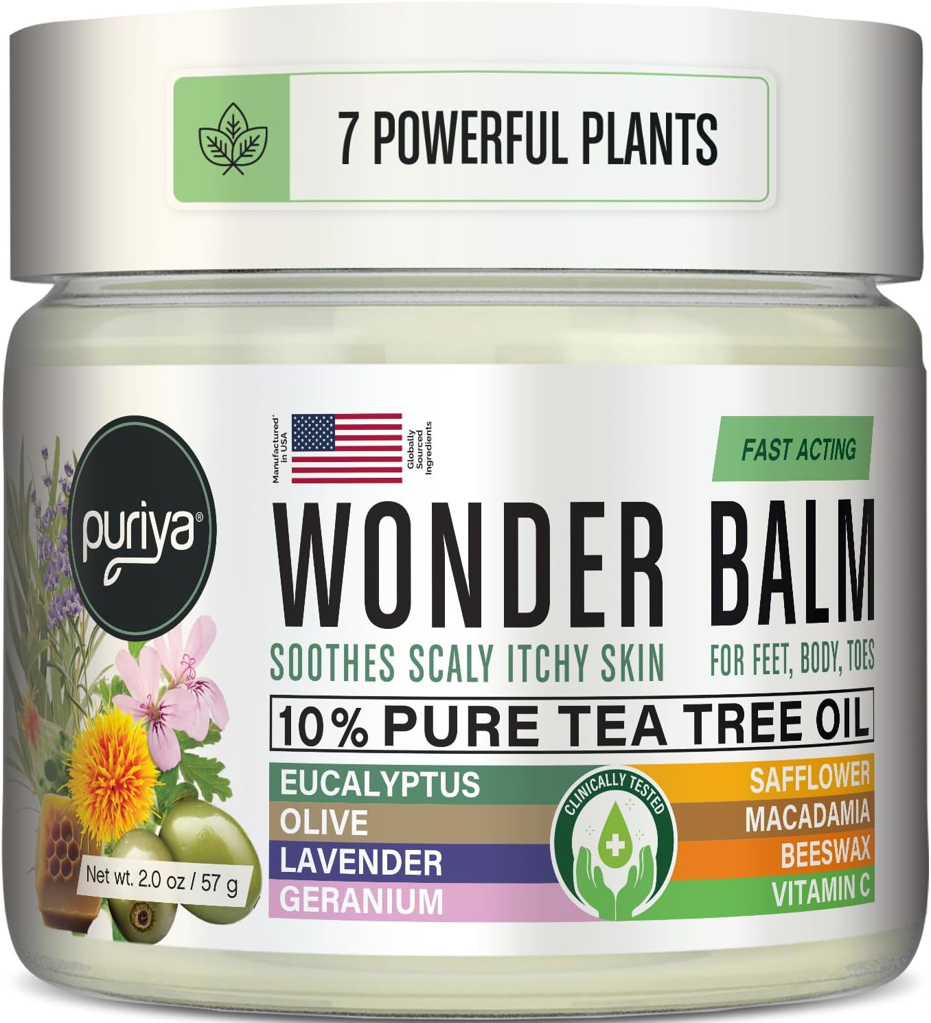 Extra Strength Tea Tree Oil Balm for Fast Relief of Itchy Skin