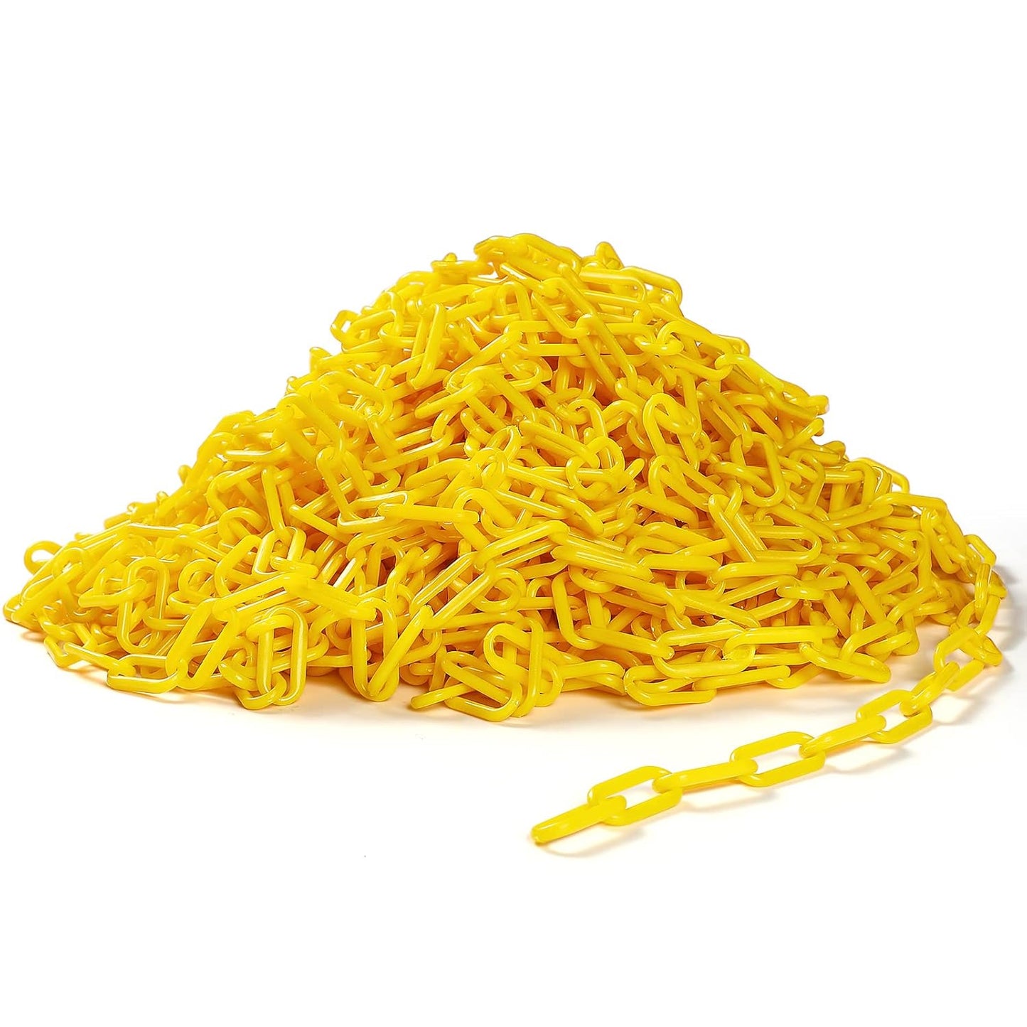 Vicenpal 200ft Yellow Plastic Barrier Chain for Crowd Control