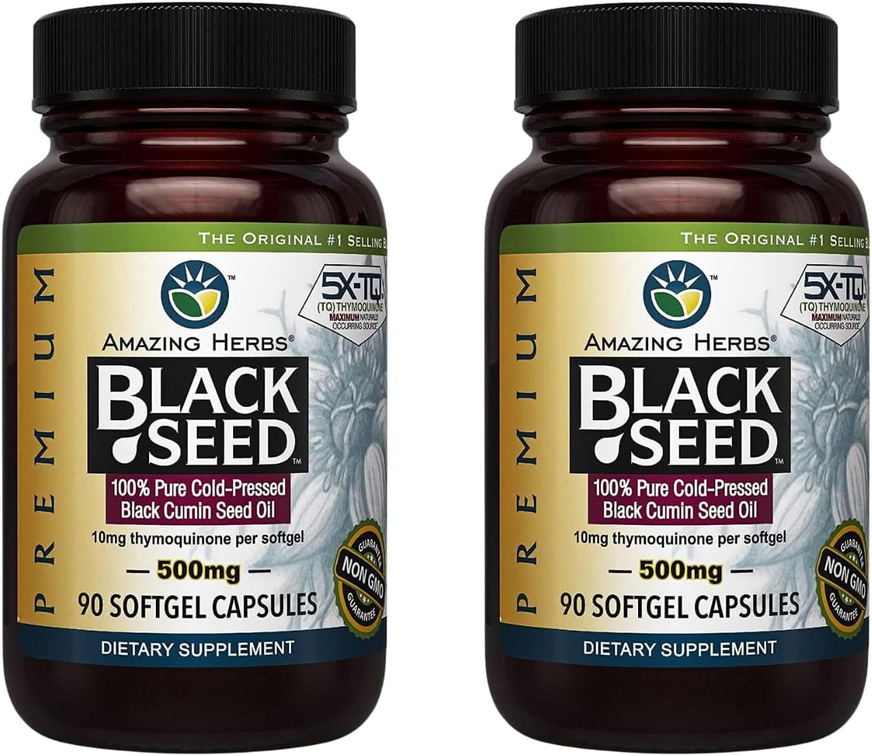 Premium Black Seed Oil Capsules for Digestive and Immune Health