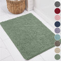 KANGAROO Chenille Bath Rug 60x24 in Sage - Plush, Ultra Absorbent