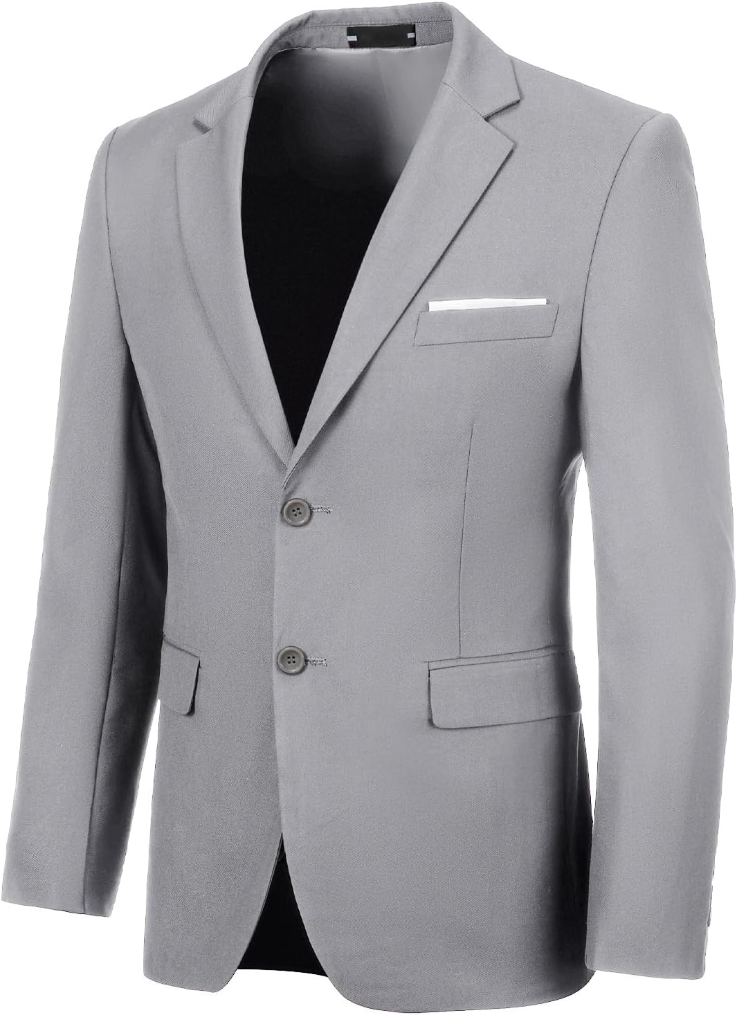 Light Grey Blazer for Men Casual Slim Fit Suit Jacket