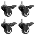 VIVO 2 in M10 Threaded Locking Casters 4-Pack - Heavy Duty Mobility