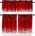 Vibrant Red Xmas Curtain Set for Festive Home Decor!