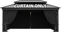 12ftx16ft Gazebo Curtains Outdoor Waterproof Replacement - Privacy