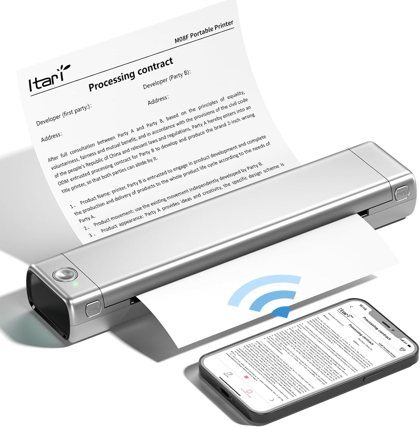 Itari Portable Bluetooth Printer - Print Anywhere, Anytime