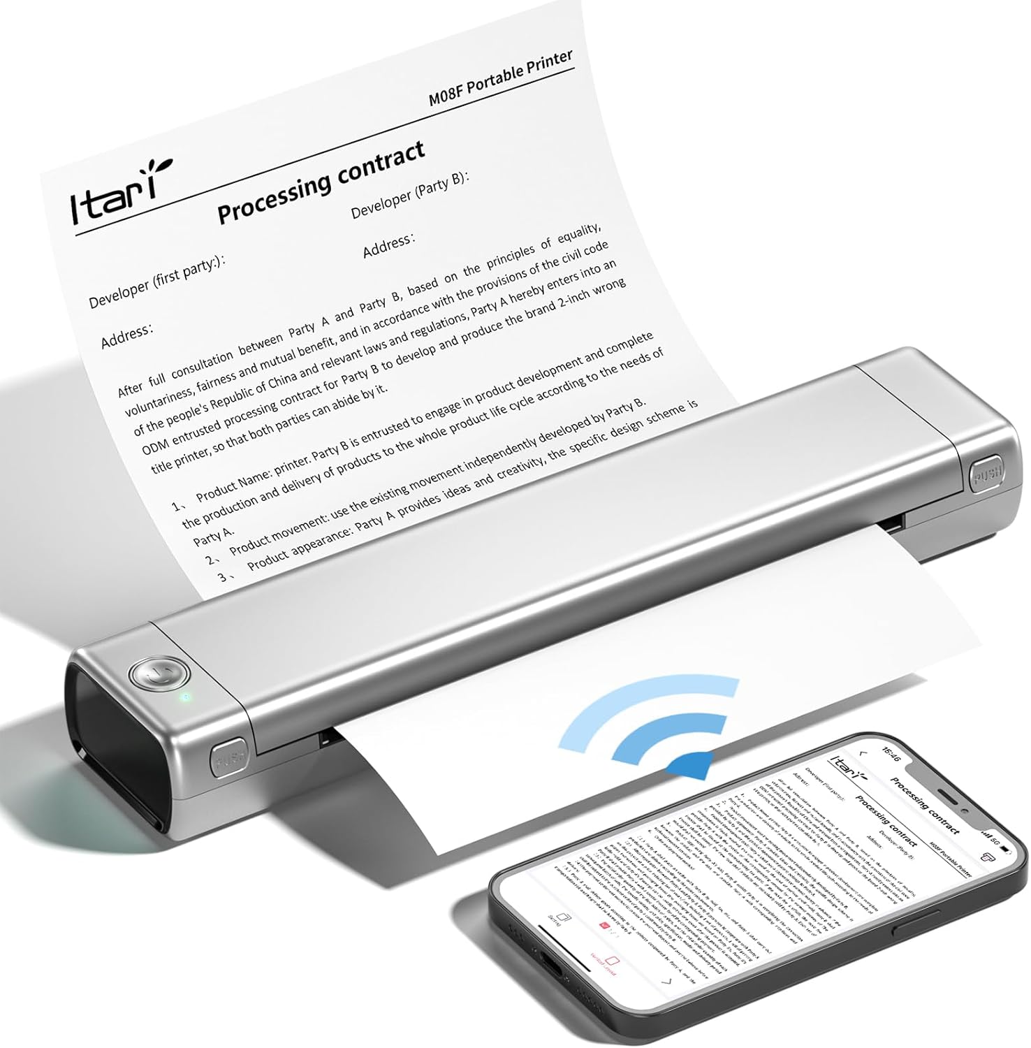 Itari Portable Bluetooth Printer - Print Anywhere, Anytime