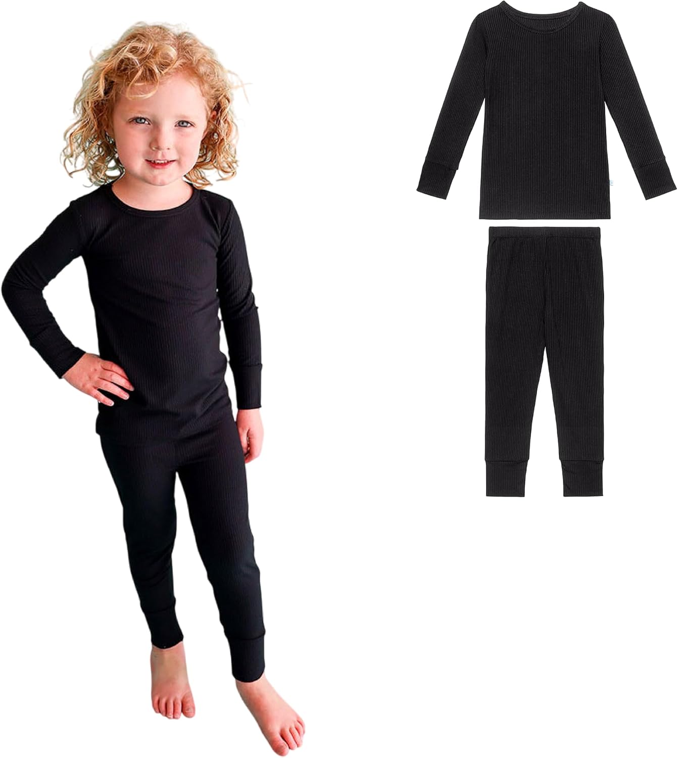 Posh Peanut Girls Pajamas - Soft Bamboo PJs for Kids Comfort