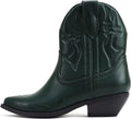 Soda Women Cowgirl Western Stitched Ankle Boots Pointed Toe Short on