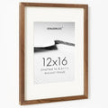 12x16 Picture Frame Natural Walnut Wood - Hand-Milled Quality