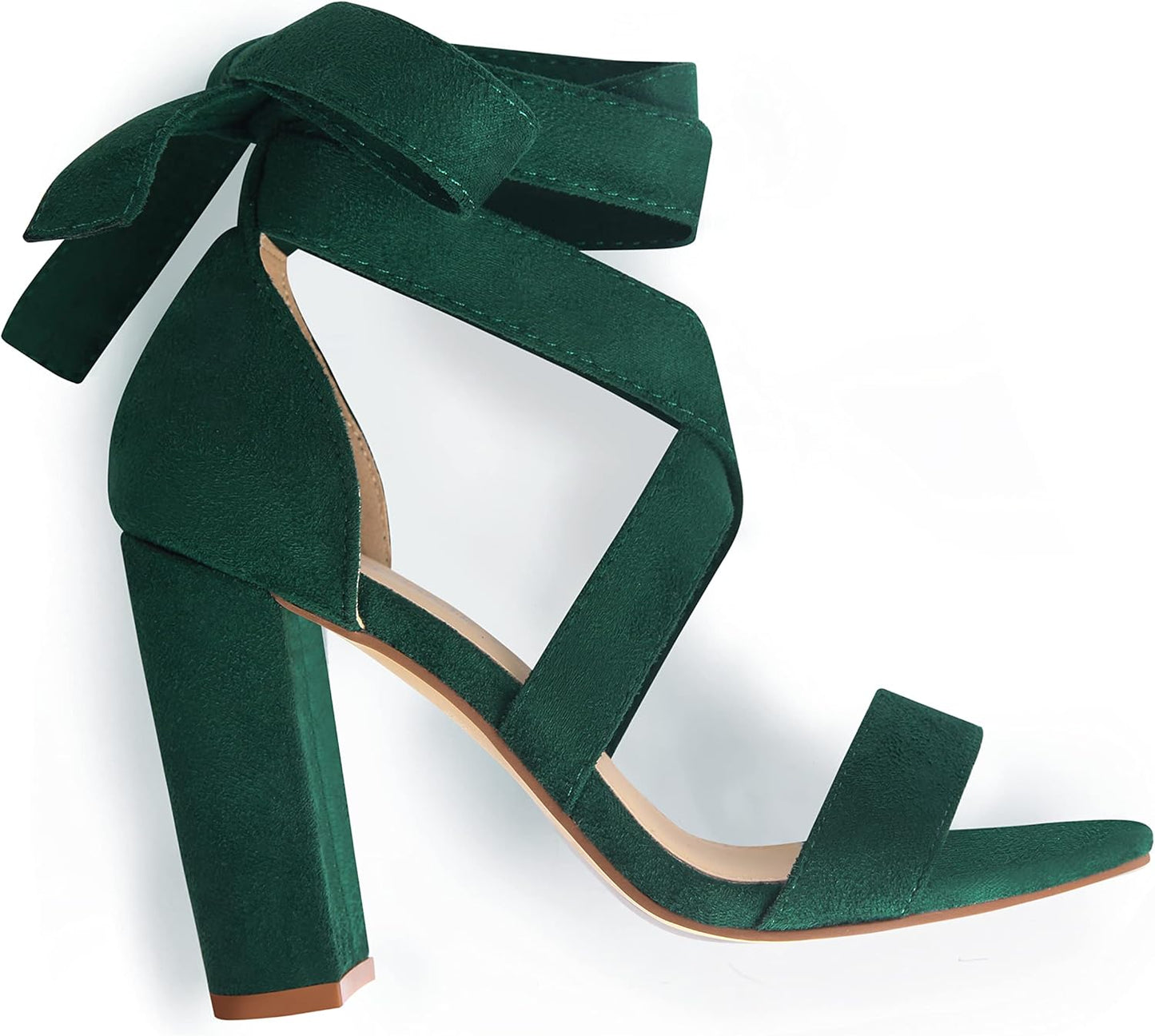 Strappy Heels for Women Chunky High Heeled Sandals Fashion