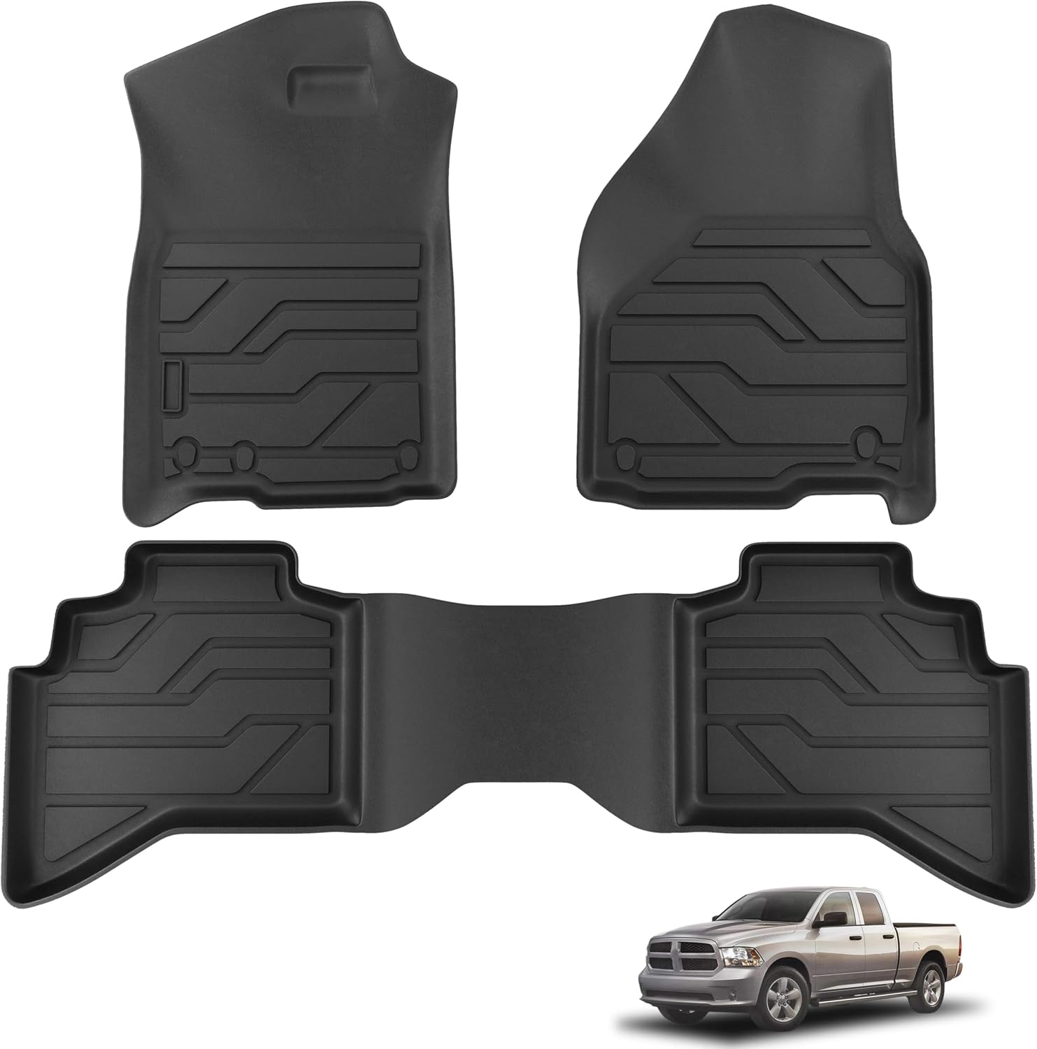 KARPAL Floor Mats for RAM 1500 2500 3500 Crew Cab Models