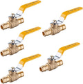 EFIELD 3/4 in Barb Crimp Pex Brass Full Port Shut-off Ball Valve (Pack