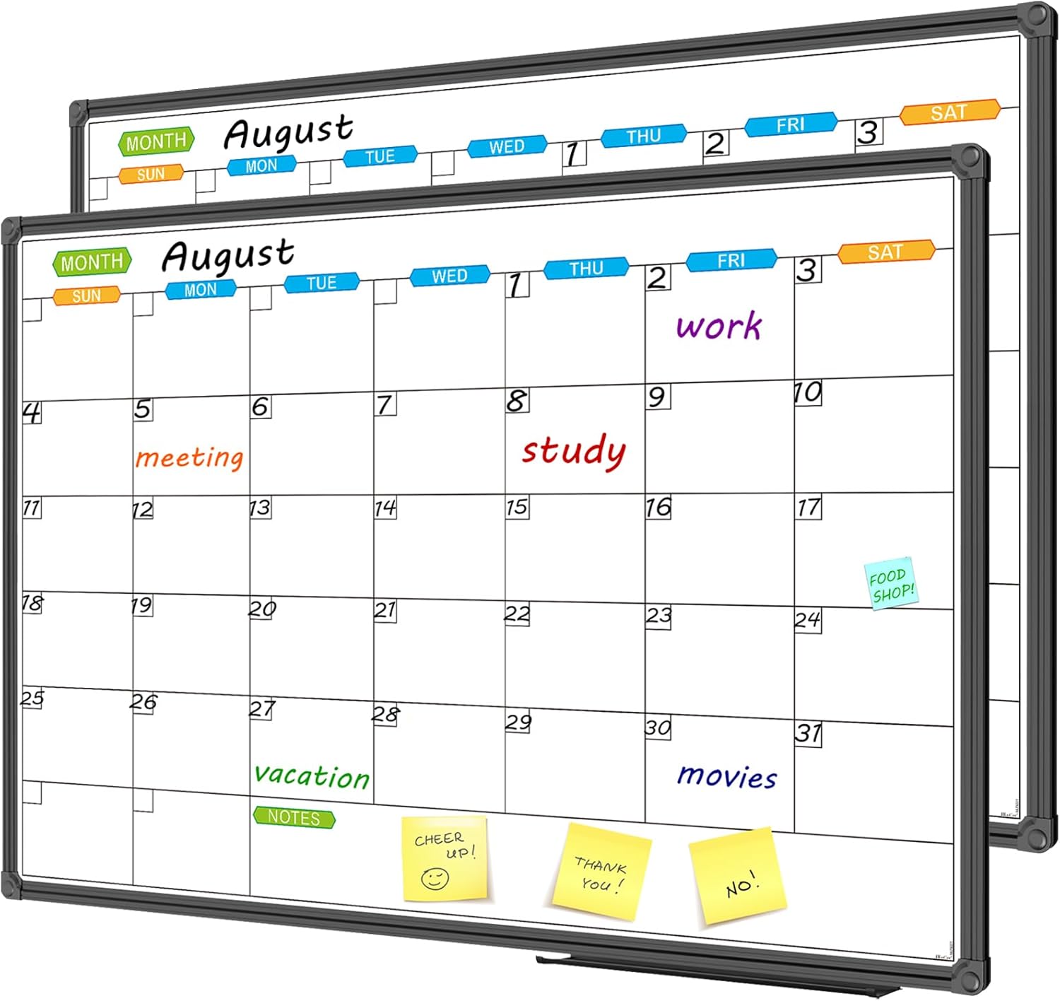 Magnetic Dry Erase Calendar Whiteboard for Home Office Use