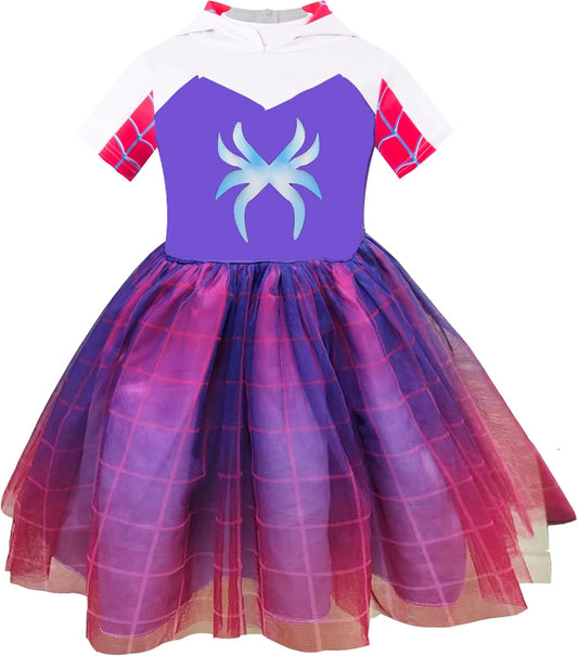 Enchanting Princess Costume for Girls with Hooded Tutu Design
