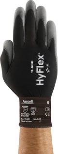 HyFlex 11-600 Light Duty Nylon Work Gloves - PU Palm, High Tactility