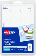 Avery Self-Adhesive Removable Labels 1-In Diameter - Clean Remove