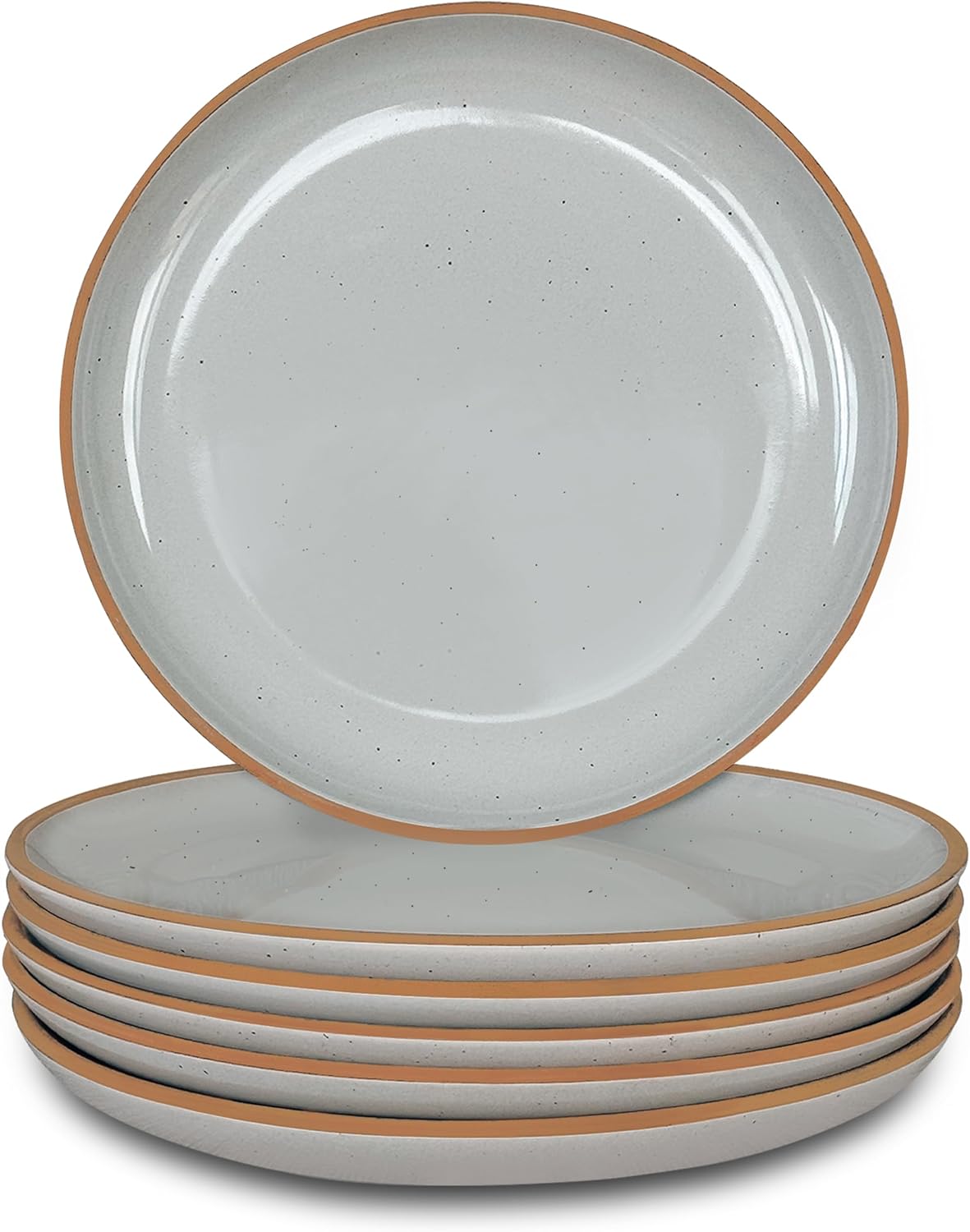 Mora Ceramic Plates Set - 7.8 in, Set of 6 for Every Meal