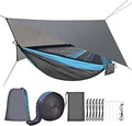 FIRINER Camping Hammock with Mosquito Net and Rainfly - Heavy Duty