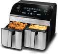 Gourmia 10-Quart Dual Basket Digital Air Fryer - Healthier Frying