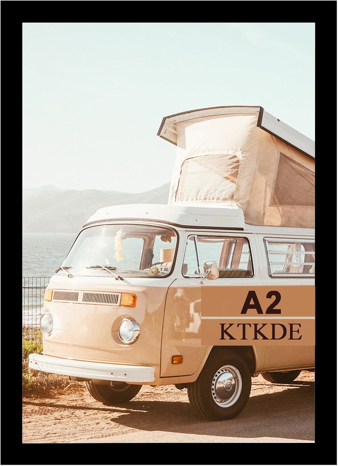 Versatile A2 Poster Frame Black for Photos and Artwork Display