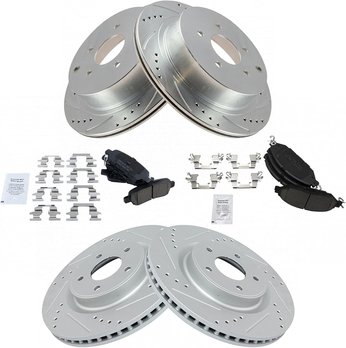 Performance Brake Pad & Rotor Kit for INFINITI and Nissan Vehicles