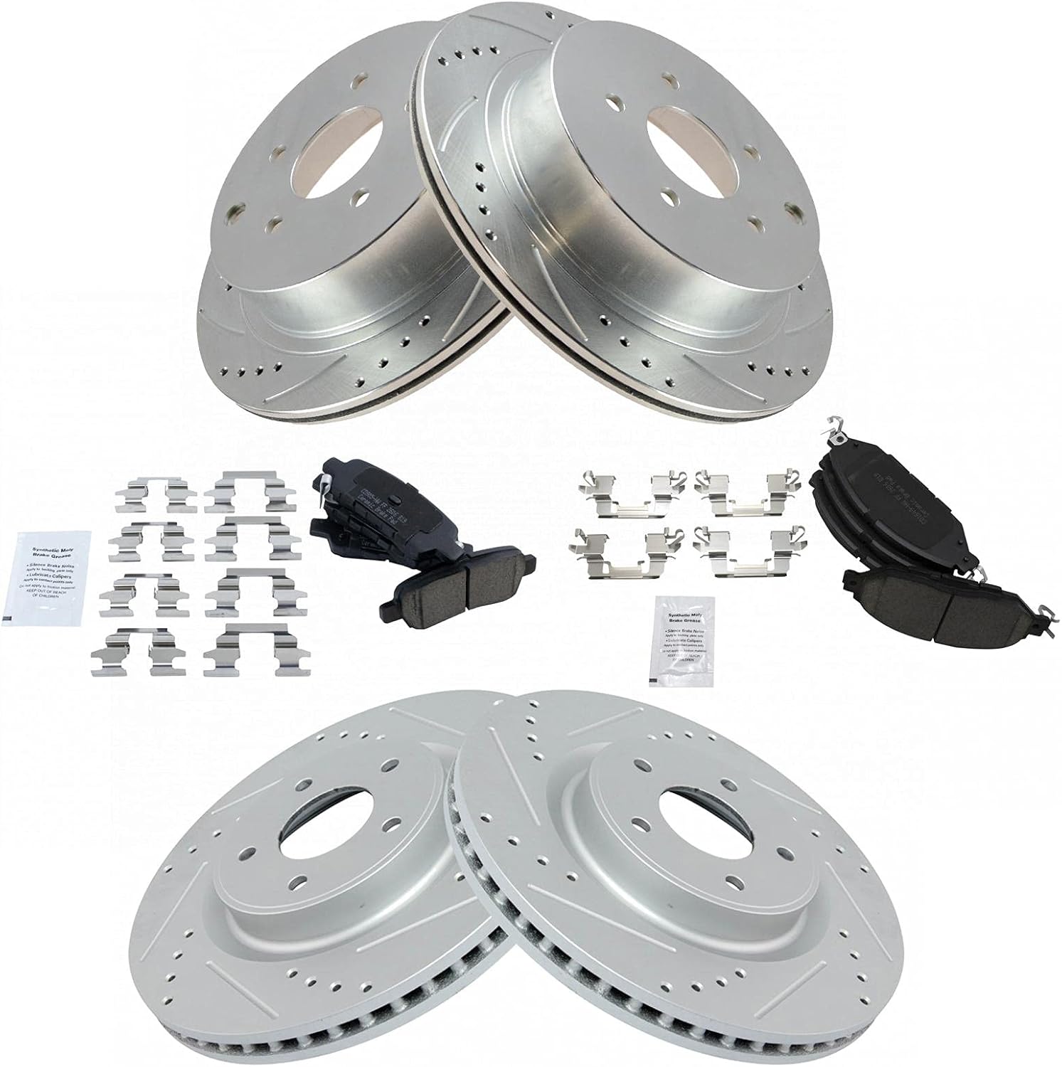 Performance Brake Pad & Rotor Kit for INFINITI and Nissan Vehicles