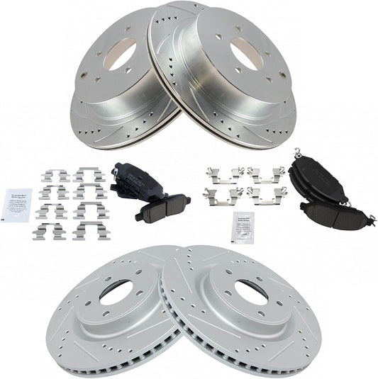 Performance Brake Pad & Rotor Kit for INFINITI and Nissan Vehicles