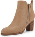 Rilista Ankle Boots Chunky Block Heel Side Zipper - Sleek Everyday