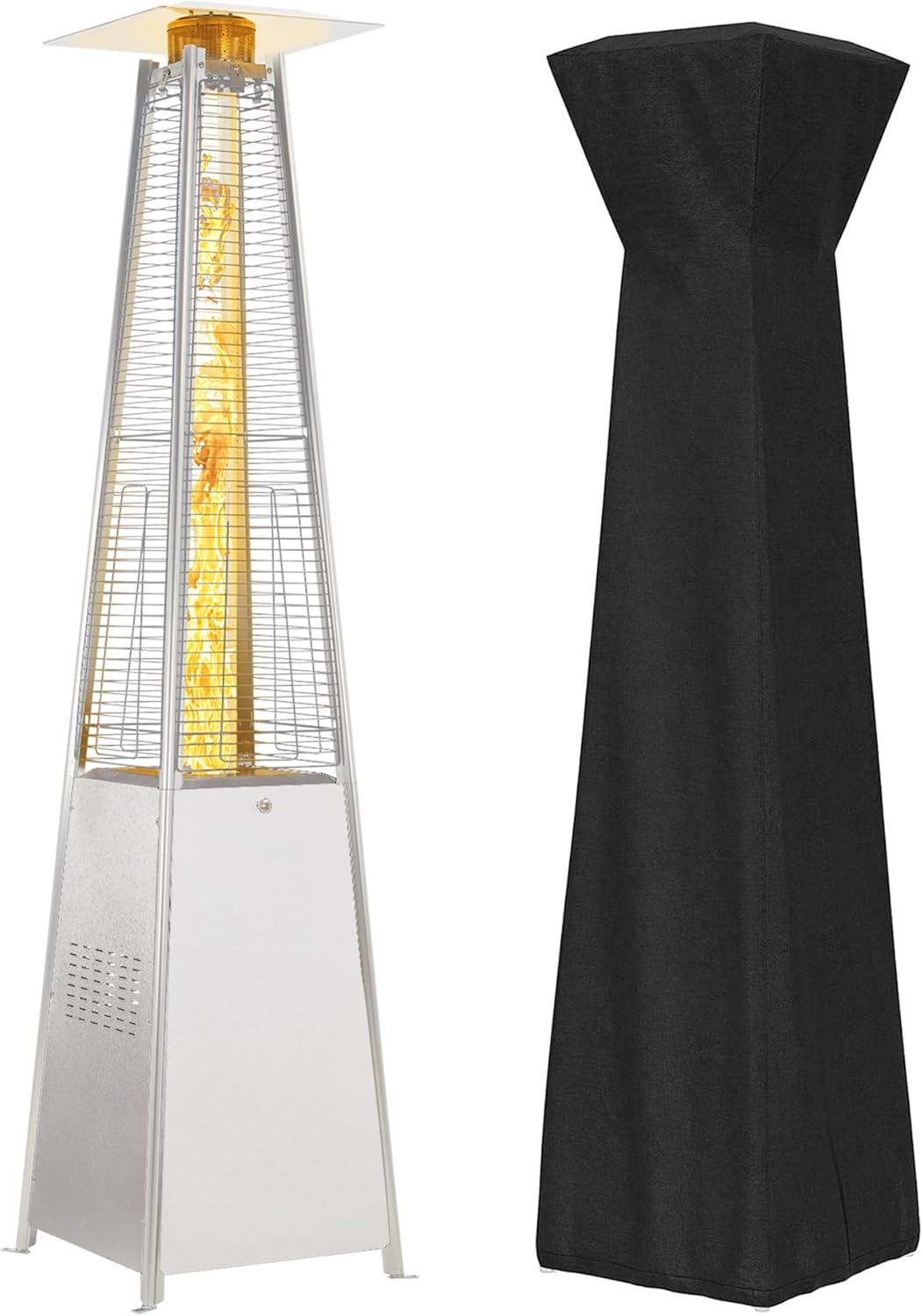 48,000 BTU Patio Heater with Waterproof Cover - FOOWIN