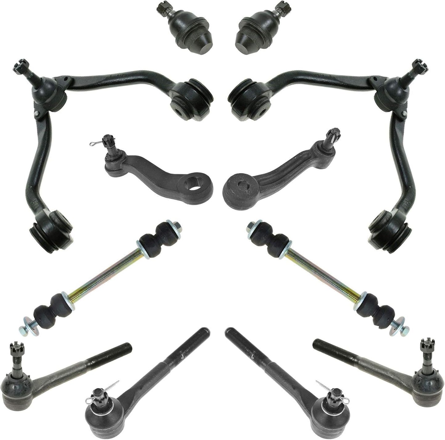 TRQ Front Steering & Suspension Kit for Chevrolet GMC Vehicles