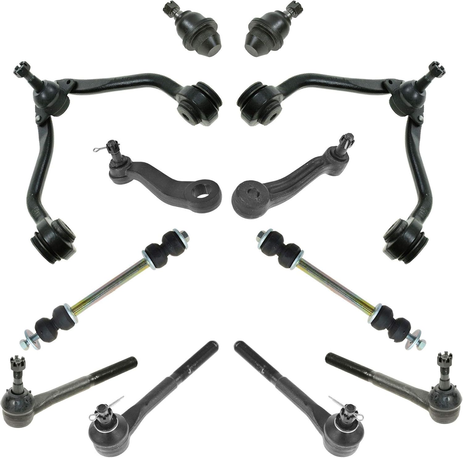 TRQ Front Steering & Suspension Kit for Chevrolet GMC Vehicles