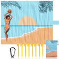 VILLEY Waterproof Beach Blanket for 1-8 Adults