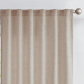 Linen Curtains with Privacy Lining 63 in Taupe Brown - Versatile Light